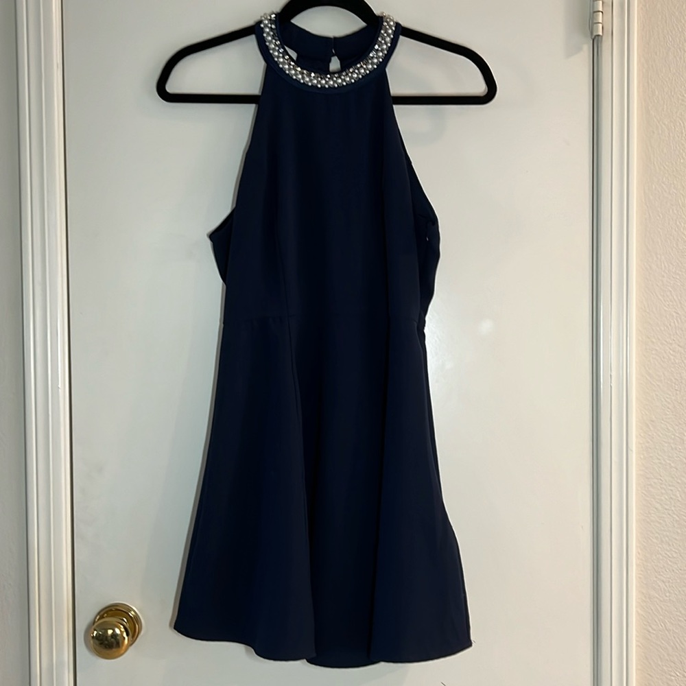 One Clothing beaded neckline dress